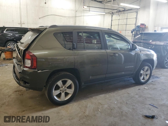 2015 Jeep Compass Latitude with VIN 1C4NJDEB0FD244544, listed as a Copart auction lot 50378665 with 72,924 mi miles and Salvage Title. Bid and sale history available at carsss.com. Image 3.