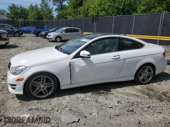 2013 Mercedes-Benz C 250 with VIN WDDGJ4HB7DF980649, listed as a Copart auction lot 57817425 with 109,210 mi miles and Salvage title. Bid and sale history available at DreamBid. Image 1.