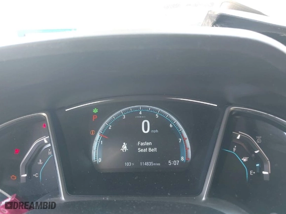 2018 Honda Civic Sedan EX with VIN 19XFC2F74JE003512, listed as a IAAI auction lot 41855034 with 114,835 mi miles. Bid and sale history available at carsss.com. Image 15.