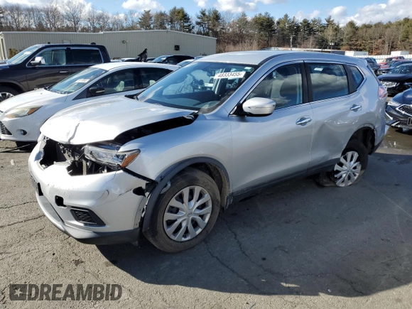 2015 Nissan Rogue SV with VIN KNMAT2MVXFP591564, listed as a Copart auction lot 48333455 with 77,453 mi miles and Salvage Title. Bid and sale history available at DreamBid. Image 1.