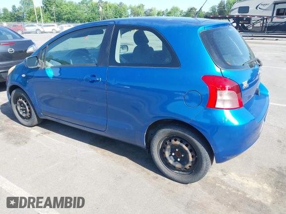 2008 Toyota Yaris with VIN JTDJT923285177722, listed as a IAAI auction lot 42178601 with 183,828 mi miles. Bid and sale history available at carsss.com. Image 3.