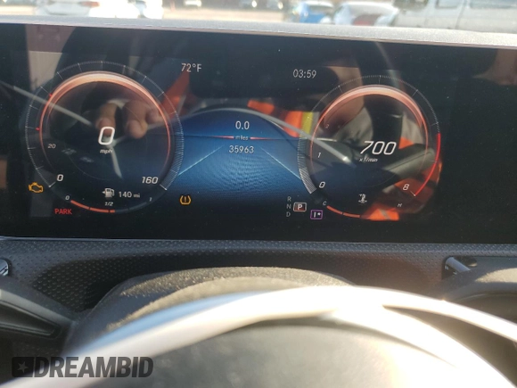 2019 Mercedes-Benz A 220 with VIN WDD3G4EB4KW026357, listed as a Copart auction lot 45985965 with 35,963 mi miles and Salvage title. Bid and sale history available at DreamBid. Image 9.