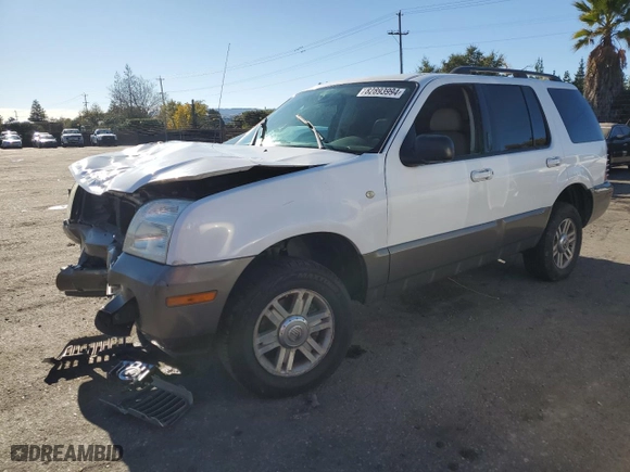 2004 Mercury Mountaineer Convenience with VIN 4M2ZU66E94UJ22544, listed as a Copart auction lot 82893994 with 168,468 mi miles and Salvage Title. Bid and sale history available at carsss.com. Image 1.