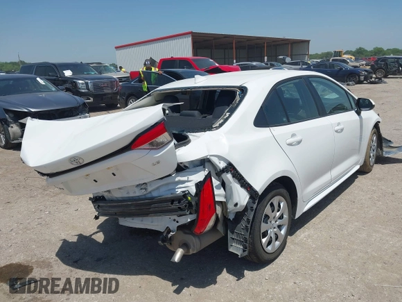 2024 Toyota Corolla LE with VIN 5YFB4MDE0RP120068, listed as a IAAI auction lot 42162214 with Not provided miles and . Bid and sale history available at DreamBid. Image 4.