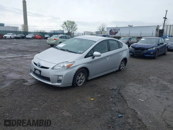 2010 Toyota Prius II with VIN JTDKN3DU8A0150741, listed as a IAAI auction lot 41951981 with 75,474 mi miles. Bid and sale history available at carsss.com. Image 2.