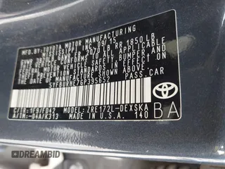 2016 Toyota Corolla L with VIN 5YFBURHE7GP395652, listed as a IAAI auction lot 41916719 with 160,265 mi miles and . Bid and sale history available at DreamBid. Image 9.