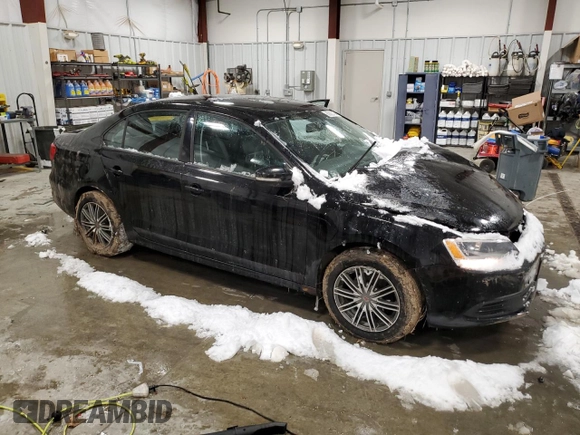 2011 Volkswagen Jetta Sedan SE with VIN 3VWDX7AJ2BM048626, listed as a Copart auction lot 85820194 with 161,504 mi miles and Non Repairable. Bid and sale history available at carsss.com. Image 4.