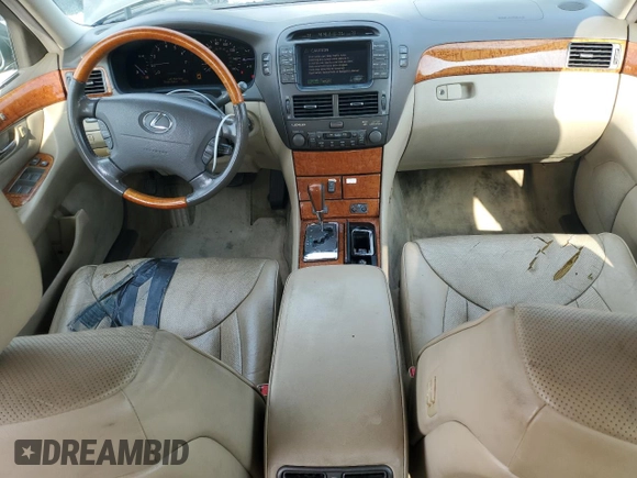 2004 Lexus LS 430 with VIN JTHBN36F340165164, listed as a Copart auction lot 55508685 with 135,321 mi miles and Clean Title. Bid and sale history available at DreamBid. Image 8.