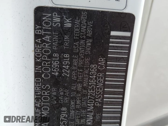 2014 Kia Cadenza Limited with VIN KNALN4D72E5164368, listed as a Copart auction lot 79401354 with 123,869 mi miles and Salvage Title. Bid and sale history available at carsss.com. Image 14.