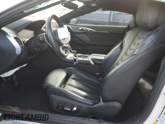 2019 BMW 8 Series M850i xDrive with VIN WBABC4C54KBJ35758, listed as a Copart auction lot 49276625 with 0 mi miles and Salvage Title. Bid and sale history available at carsss.com. Image 7.