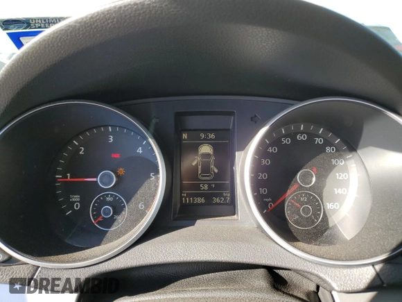 2013 Volkswagen Golf TDI w/Sunroof & Nav with VIN WVWNM7AJ0DW055514, listed as a Copart auction lot 81526564 with 111,386 mi miles and Salvage title. Bid and sale history available at DreamBid. Image 9.