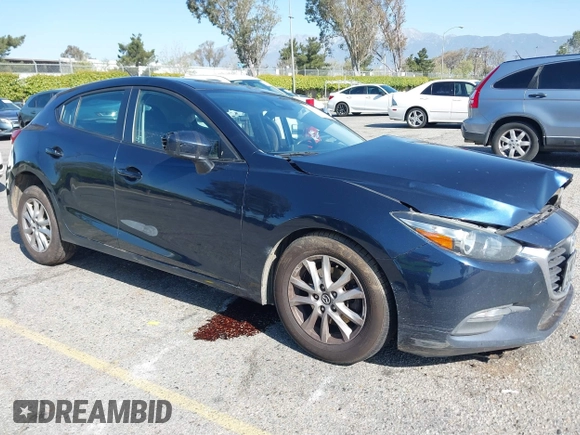 2018 Mazda 3 Sport with VIN 3MZBN1K76JM197424, listed as a IAAI auction lot 41950179 with 150,962 mi miles and . Bid and sale history available at DreamBid. Image 1.
