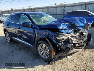 2023 Buick Envision Preferred with VIN LRBAZLR42PD066472, listed as a Copart auction lot 45697125 with 7,339 mi miles and Salvage Title. Bid and sale history available at carsss.com. Image 4.