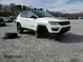 2018 Jeep Compass Trailhawk with VIN 3C4NJDDB9JT451440, listed as a Copart auction lot 47638765 with 115,683 mi miles and Salvage Title. Bid and sale history available at carsss.com. Image 12.