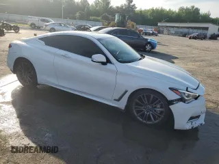 2017 Infiniti Q60 Sport with VIN JN1EV7EK5HM362892, listed as a Copart auction lot 54776955 with 110,430 mi miles and Salvage Title. Bid and sale history available at DreamBid. Image 4.