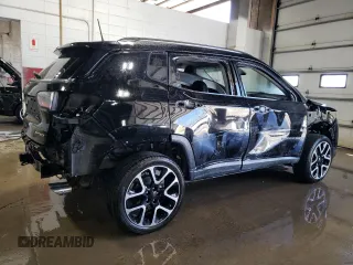 2018 Jeep Compass Limited with VIN 3C4NJDCB0JT401186, listed as a Copart auction lot 55660185 with 94,734 mi miles and Non repairable. Bid and sale history available at DreamBid. Image 3.