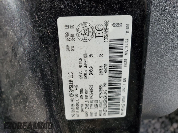 2008 Dodge 1500 SLT with VIN 1D7HU18288S501145, listed as a Copart auction lot 51324385 with 124,344 mi miles and Salvage Title. Bid and sale history available at DreamBid. Image 12.
