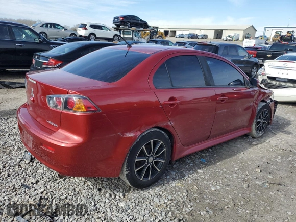 2017 Mitsubishi Lancer ES with VIN JA32U2FU8HU002553, listed as a Copart auction lot 45399815 with 136,502 mi miles and Salvage Title. Bid and sale history available at carsss.com. Image 3.