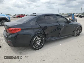 2018 BMW 5 Series 540i with VIN WBAJE5C51JWA94611, listed as a Copart auction lot 50367505 with 104,301 mi miles and Salvage Title. Bid and sale history available at carsss.com. Image 3.