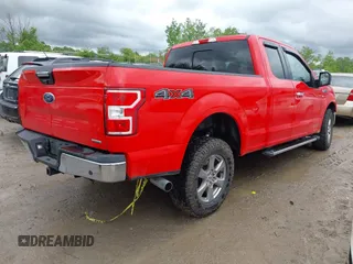 2018 Ford F-150 XL with VIN 1FTEX1EP6JFE63109, listed as a IAAI auction lot 42293426 with 55,516 mi miles and . Bid and sale history available at DreamBid. Image 4.