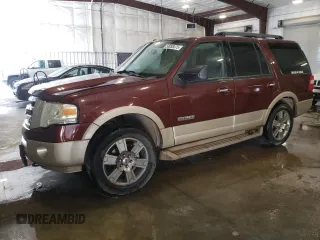 2007 Ford Expedition Eddie Bauer z VIN 1FMFU18587LA46118, wystawiony jako Copart lot #53058475 z przebiegiem 171 974 mil mil oraz Szkoda całkowita • Salvage title. Historia ofert i sprzedaży dostępna na DreamBid. Obrazek 1.
