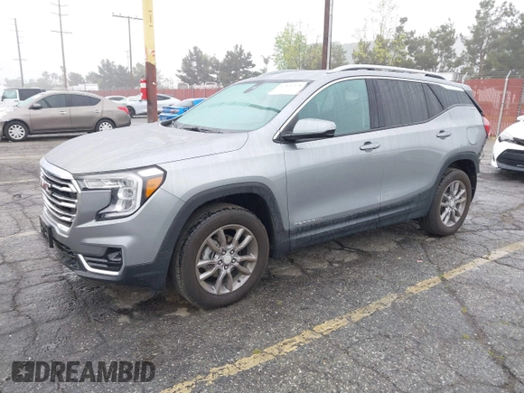 2023 GMC Terrain SLT with VIN 3GKALVEG4PL272230, listed as a IAAI auction lot 41896578 with 21,009 mi miles and . Bid and sale history available at carsss.com. Image 21.