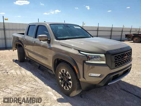 2022 Nissan Frontier Pro-X with VIN 1N6ED1EJ3NN606031, listed as a Copart auction lot 63337253 with 31,947 mi miles and Salvage title. Bid and sale history available at DreamBid. Image 4.