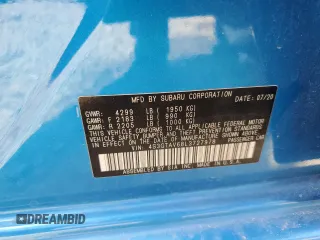 2020 Subaru Impreza Premium with VIN 4S3GTAV68L3727978, listed as a Copart auction lot 59921715 with 99,899 mi miles and Salvage title. Bid and sale history available at DreamBid. Image 13.