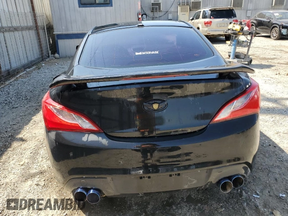 2011 Hyundai Genesis Coupe with VIN KMHHT6KD3BU044983, listed as a Copart auction lot 59171945 with 117,334 mi miles and Salvage title. Bid and sale history available at DreamBid. Image 6.