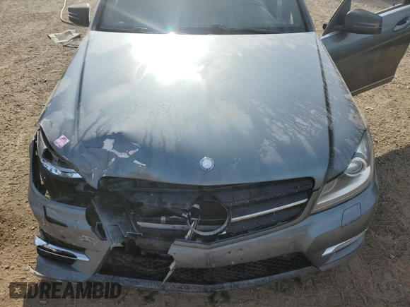 2012 Mercedes-Benz C 300 Sport with VIN WDDGF8BB7CA609715, listed as a Copart auction lot 59567445 with 176,385 mi miles and Salvage title. Bid and sale history available at DreamBid. Image 11.