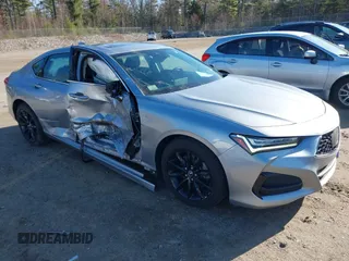 2021 Acura TLX with VIN 19UUB5F3XMA011289, listed as a IAAI auction lot 42016697 with 28,200 mi miles and . Bid and sale history available at DreamBid. Image 1.