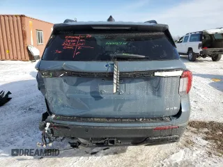 2025 Ford Explorer ST-Line with VIN 1FMUK8KH3SGA67520, listed as a Copart auction lot 45019675 with 3,857 mi miles and Salvage Title. Bid and sale history available at carsss.com. Image 6.