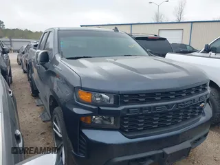 2020 Chevrolet Silverado 1500 Custom with VIN 1GCRWBEK7LZ195137, listed as a IAAI auction lot 41654932 with 54,420 mi miles. Bid and sale history available at carsss.com. Image 1.
