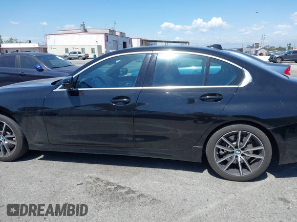 2019 BMW 3 Series 330i xDrive with VIN WBA5R7C5XKAJ78505, listed as a IAAI auction lot 41955059 with 53,216 mi miles. Bid and sale history available at carsss.com. Image 14.