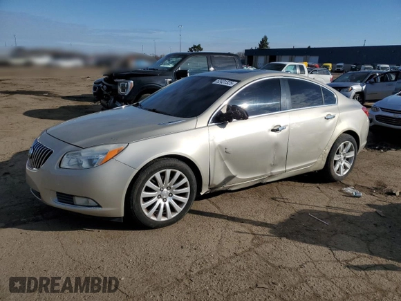 2013 Buick Regal Turbo Premium 1 with VIN 2G4GS5EV6D9249307, listed as a Copart auction lot 52431325 with 96,141 mi miles and Clean Title. Bid and sale history available at carsss.com. Image 1.