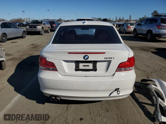 2009 BMW 1 Series 128i with VIN WBAUP73559VK76054, listed as a Copart auction lot 41538195 with Not Provided miles and Salvage Title. Bid and sale history available at carsss.com. Image 6.