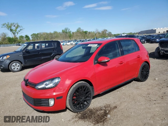 2012 Volkswagen GTI with VIN WVWHV7AJXCW269970, listed as a Copart auction lot 55638545 with 178,346 mi miles and Salvage title. Bid and sale history available at DreamBid. Image 1.