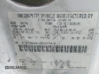 2016 Ford F-250 XL с VIN 1FD7X2B68GEC87412, выставлен на аукционе IAAI как лот 42014955 с пробегом 655 668 миль миль и . История ставок и продаж доступна на DreamBid. Изображение 9.