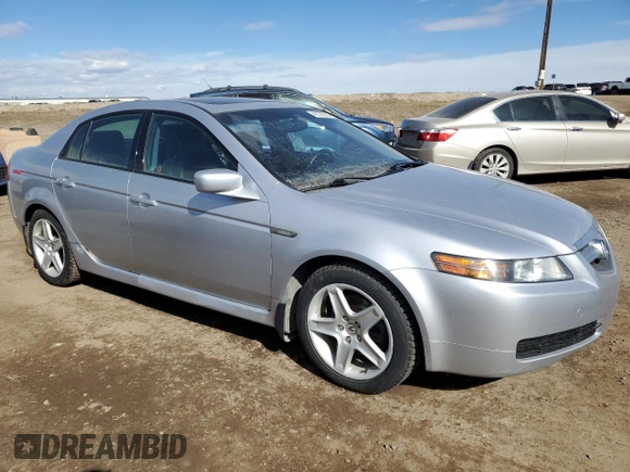 2005 Acura TL with VIN 19UUA66225A801803, listed as a Copart auction lot 49325355 with 208,894 mi miles and Salvage Title. Bid and sale history available at carsss.com. Image 4.