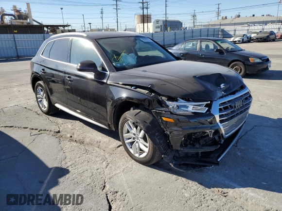 2020 Audi Q5 Premium with VIN WA1ANAFY1L2110650, listed as a Copart auction lot 60206532 with 0 mi miles. Bid and sale history available at carsss.com. Image 1.