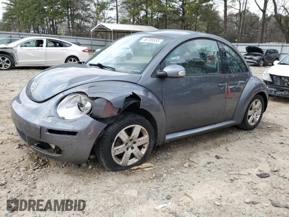 2007 Volkswagen Beetle with VIN 3VWPW31CX7M504745, listed as a Copart auction lot 48799535 with 128,267 mi miles and Salvage Title. Bid and sale history available at DreamBid. Image 1.