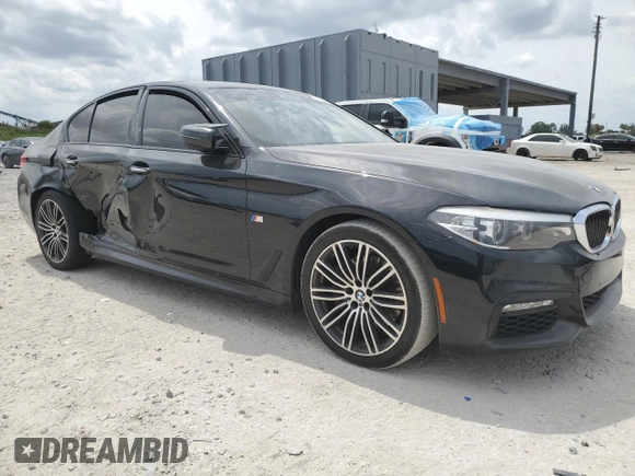 2018 BMW 5 Series 540i with VIN WBAJE5C51JWA94611, listed as a Copart auction lot 50367505 with 104,301 mi miles and Salvage Title. Bid and sale history available at carsss.com. Image 4.