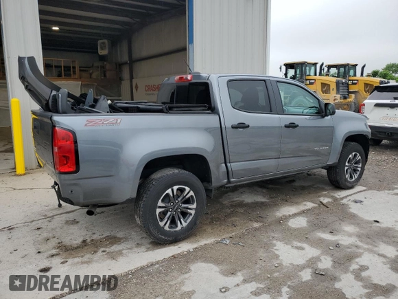 2022 Chevrolet Colorado 4WD Z71 with VIN 1GCGTDEN0N1216109, listed as a Copart auction lot 58567235 with 65,484 mi miles and Salvage title. Bid and sale history available at DreamBid. Image 3.