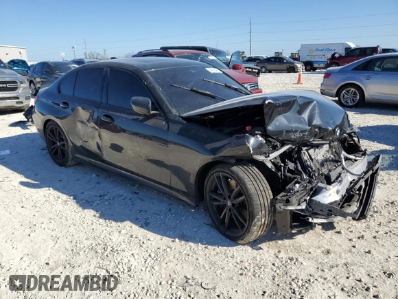 2021 BMW 3 Series M340i with VIN 3MW5U7J03M8C02731, listed as a Copart auction lot 46422465 with 0 mi miles and Salvage Title. Bid and sale history available at carsss.com. Image 4.
