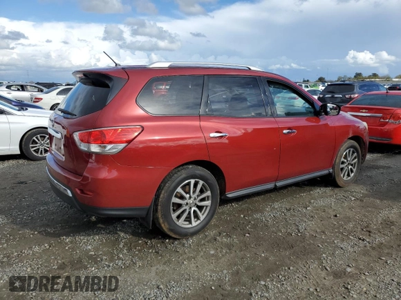 2015 Nissan Pathfinder SV with VIN 5N1AR2MNXFC676339, listed as a Copart auction lot 49507415 with 135,278 mi miles and Salvage Title. Bid and sale history available at carsss.com. Image 3.