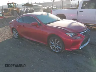 2015 Lexus RC 350 F Sport with VIN JTHSE5BC8F5001731, listed as a IAAI auction lot 41894264 with 66,984 mi miles and . Bid and sale history available at DreamBid. Image 1.