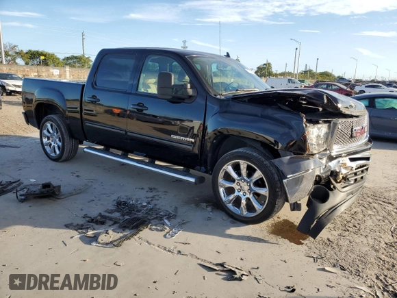 2010 GMC Sierra 1500 SLT with VIN 3GTRCWE03AG287390, listed as a Copart auction lot 87533655 with 163,253 mi miles and Salvage title. Bid and sale history available at DreamBid. Image 4.