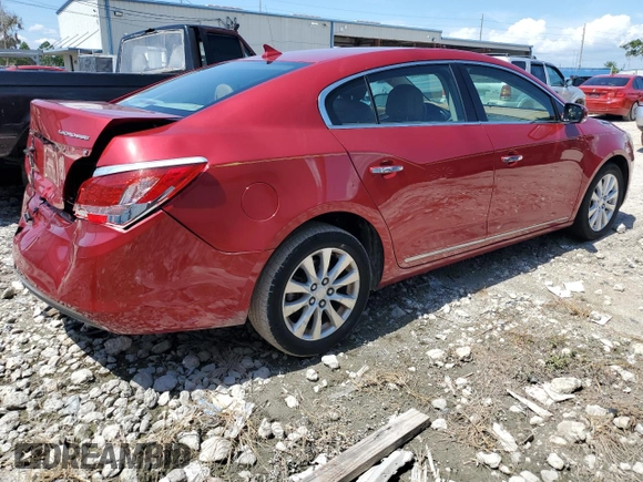 2014 Buick LaCrosse Leather with VIN 1G4GB5GR9EF222918, listed as a Copart auction lot 72066514 with 58,757 mi miles and Salvage Title. Bid and sale history available at carsss.com. Image 3.