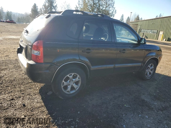 2009 Hyundai Tucson SE with VIN KM8JN72D19U944082, listed as a Copart auction lot 42760325 with 190,441 mi miles and Salvage Title. Bid and sale history available at carsss.com. Image 3.