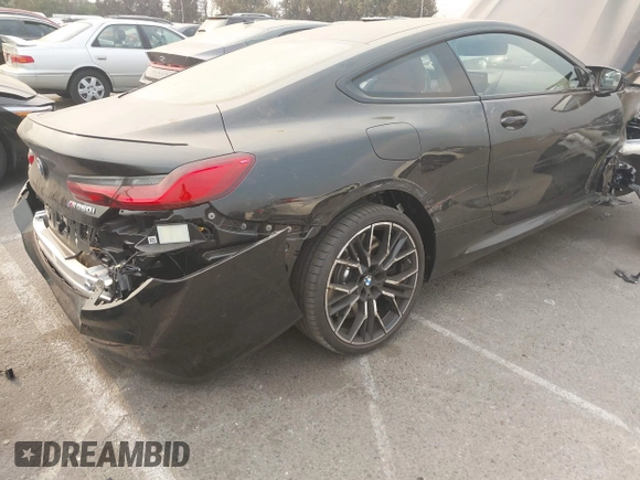 2024 BMW 8 Series M850i xDrive with VIN WBABC4C01RCR35247, listed as a IAAI auction lot 41266501 with 2,416 mi miles. Bid and sale history available at carsss.com. Image 18.